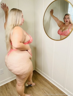Blonde PAWG with a Massive White Ass in Stiletto Heels