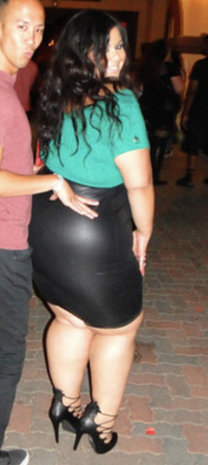 Persian BBW with a Fat Bubble Butt Wearing High Heels